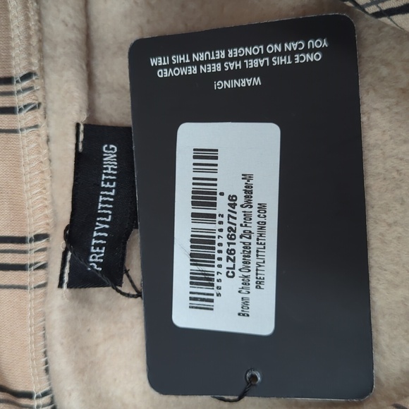 Oversized crop sweatshirt, size M - Picture 5 of 6